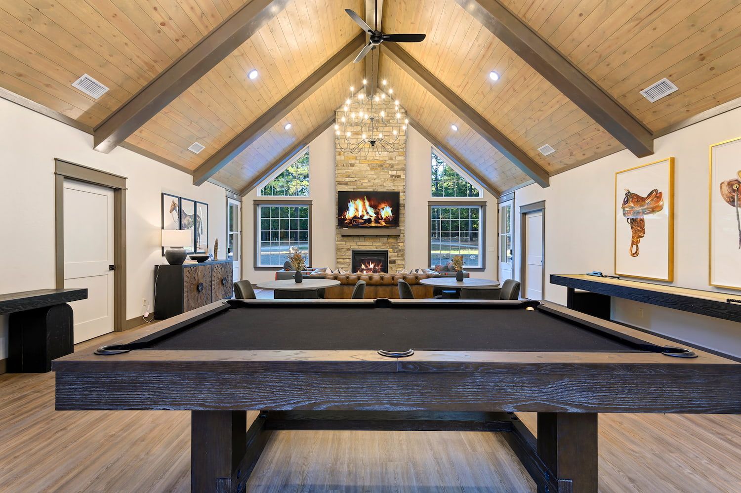 Indoor pool table