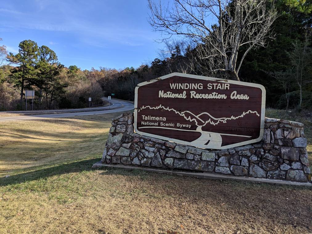 Talimena National Scenic Byway ridge views in the Ouachita National Forest
