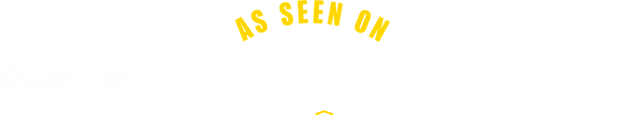 As seen on CBS, Roku TV, Pluto TV, Prime Video, Plex and Apple TV. Staycation.